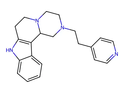2-(2-pyridin-4-yl-ethyl)-1,2,3,4,6,7,8,12c-octahydro-pyrazin structure
