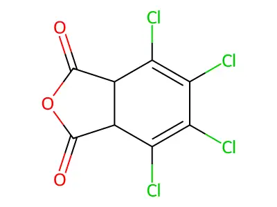 4,5,6,7-Tetrachloro-3a,7a-dihydro-2-benzofuran-1,3-dione structure