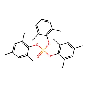Phosphoric acid, 2,6-dimethylphenyl bis(2,4,6-trimethylphenyl) ester structure