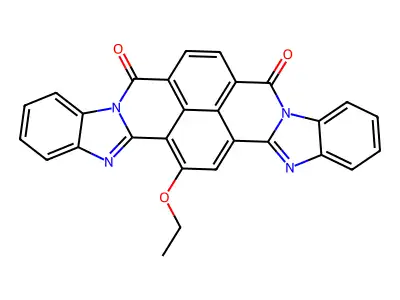 Bisbenzimidazo(2,1-b:1',2'-j)benzo(lmn)(3,8)phenanthroline-6,9-dione, ethoxy- structure