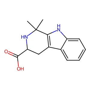 1,1-Dimethyl-2,3,4,9-tetrahydro-1H-beta-carboline-3-carboxylic acid structure