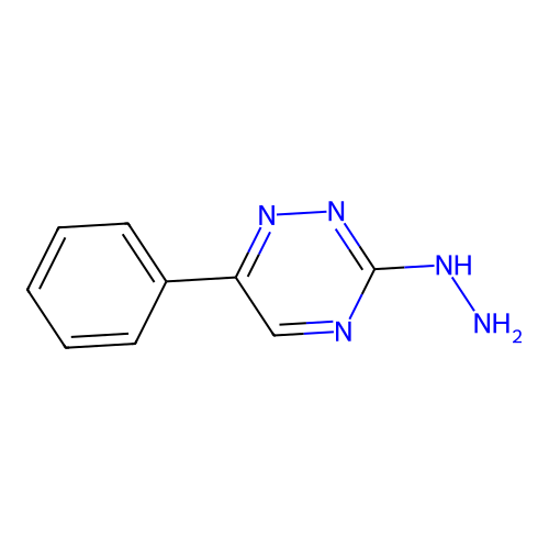 3-Hydrazino-6-phenyl-1,2,4-triazine structure