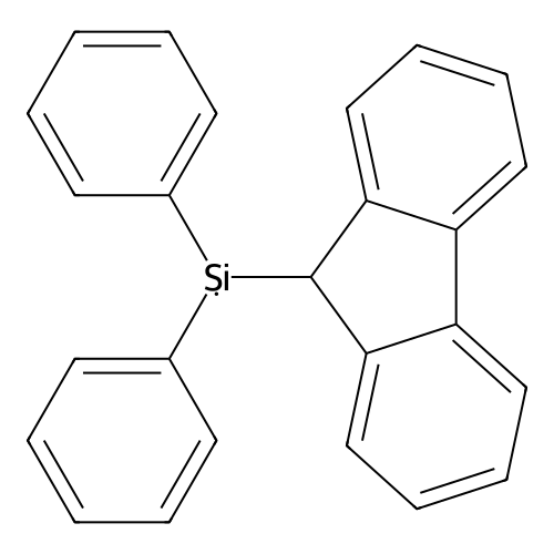 Diphenyl(9-fluorenyl)silane structure