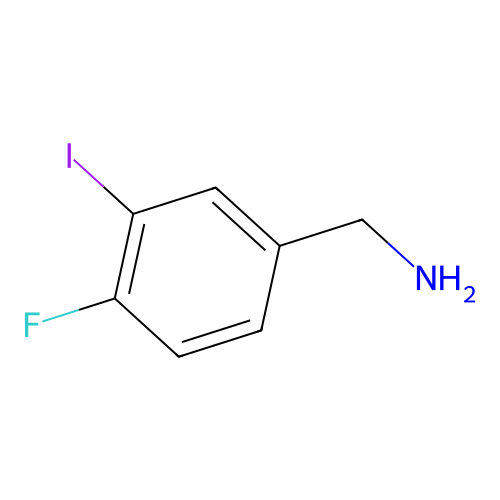 4-Fluoro-3-iodobenzylamine structure