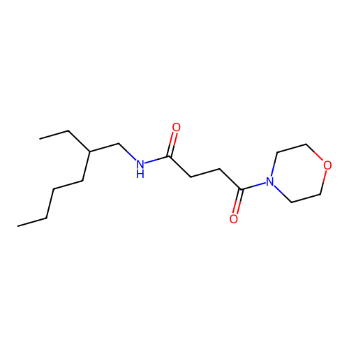 N-(2-ethylhexyl)-4-(morpholin-4-yl)-4-oxobutanamide structure