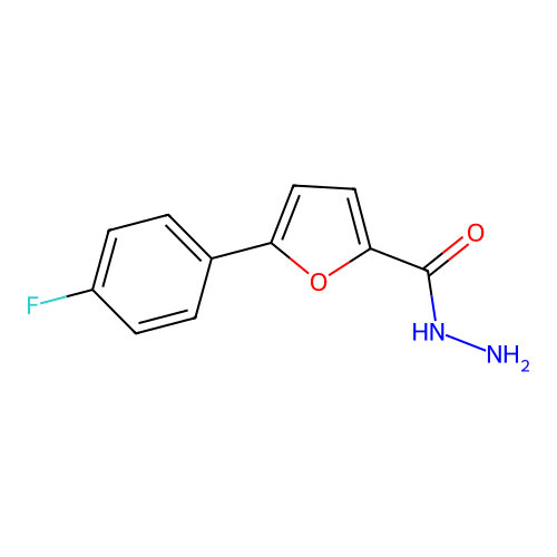 5-(4-Fluorophenyl)furan-2-carbohydrazide structure