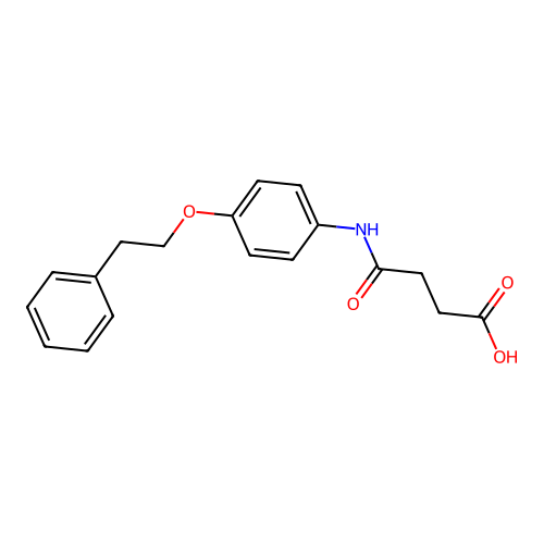 4-Oxo-4-{[4-(2-phenylethoxy)phenyl]amino}butanoic acid structure