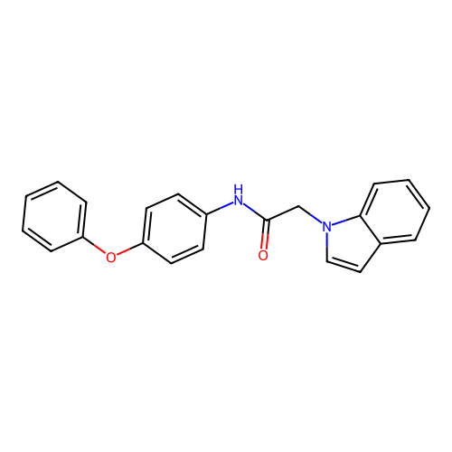 2-(1H-indol-1-yl)-N-(4-phenoxyphenyl)acetamide structure