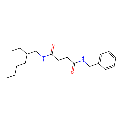 N-benzyl-N'-(2-ethylhexyl)butanediamide structure