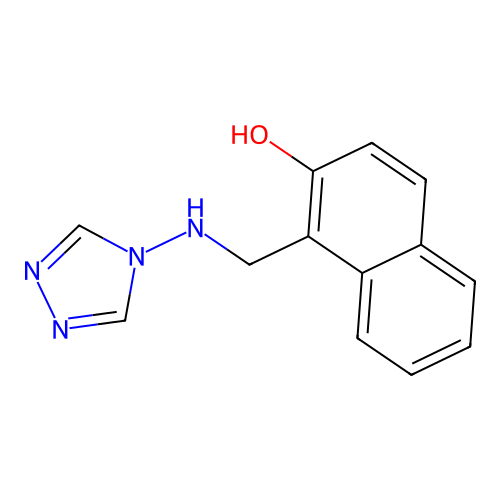 1-([1,2,4]Triazol-4-ylaminomethyl)-naphthalen-2-ol structure