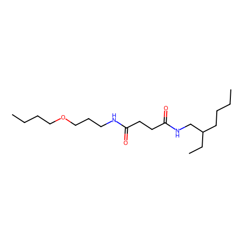 N-(3-butoxypropyl)-N'-(2-ethylhexyl)butanediamide structure