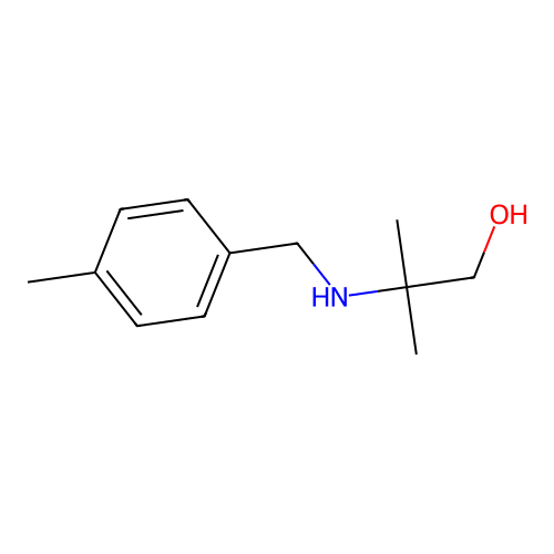 2-Methyl-2-[(4-methylbenzyl)amino]-1-propanol structure