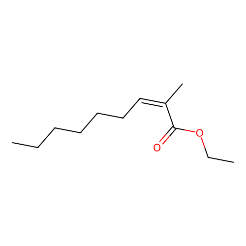 Ethyl 2-methyl-2-nonenoat structure