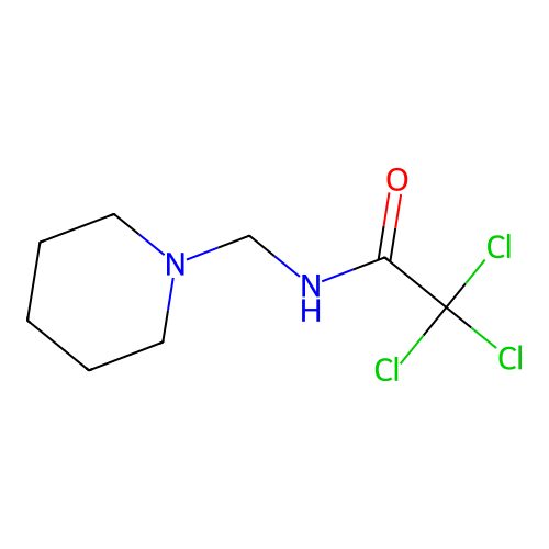 2,2,2-trichloro-N-(piperidin-1-ylmethyl)acetamide structure
