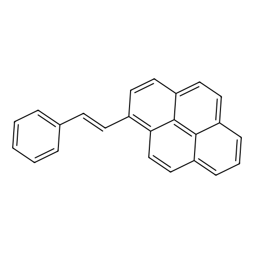Styryl-pyrene structure