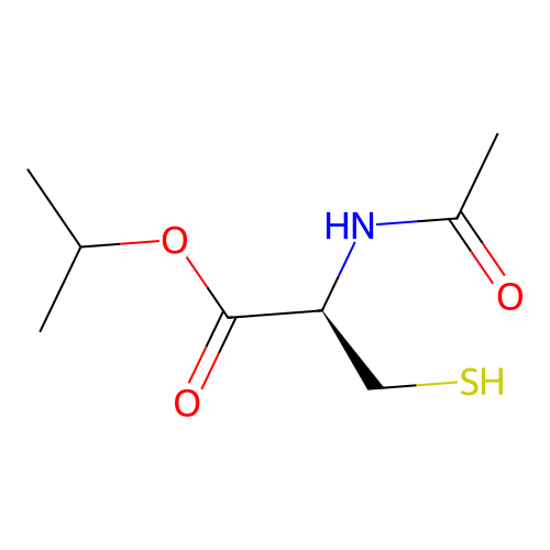 N-acetyl-L-cysteine isopropyl ester structure