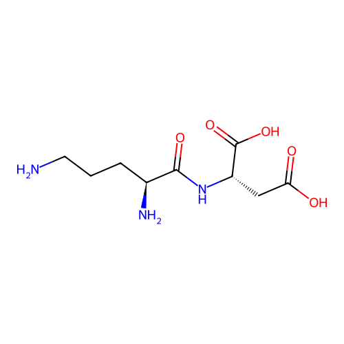 L-Aspartic acid, N-L-ornithyl- structure