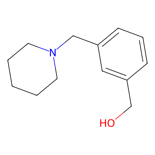 (3-((Piperidin-1-yl)methyl)phenyl)methanol structure