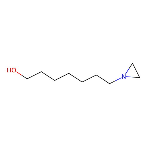 n-Heptanol, 7-[1-cycloazapropyl]- structure