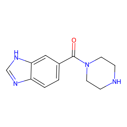 5-(Piperazine-1-carbonyl)-1H-1,3-benzodiazole structure