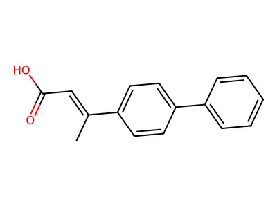 3-(4-Biphenylyl)-2-butenoic acid structure