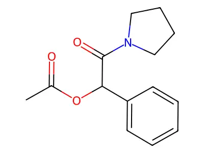 1-[(Acetyloxy)phenylacetyl]-pyrrolidine structure