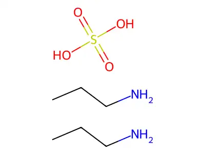sulfuric acid, di(propylamine) salt structure