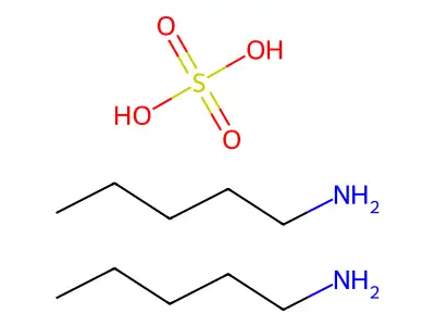 sulfuric acid, di(pentylamine) salt structure