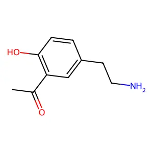Ethanone, 1-(5-(2-aminoethyl)-2-hydroxyphenyl)- structure
