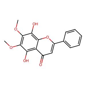 5,8-Dihydroxy-6,7-dimethoxyflavone structure