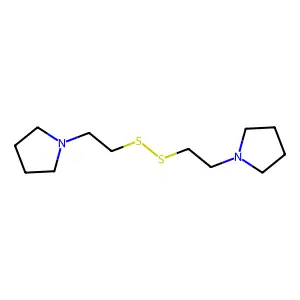 Pyrrolidine, 1,1'-(dithiodi-2,1-ethanediyl)bis- structure