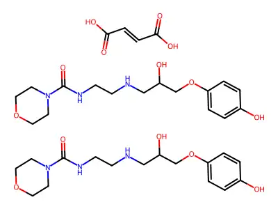 Xamoterol hemifumarate structure