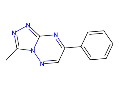 1,2,4-Triazolo(4,3-b)(1,2,4)triazine, 3-methyl-7-phenyl- structure