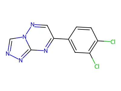 1,2,4-Triazolo(4,3-b)(1,2,4)triazine, 7-(2,5-dichlorophenyl)- structure