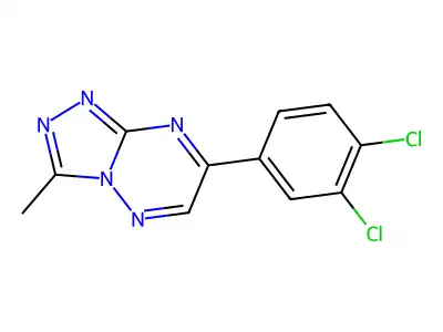1,2,4-Triazolo(4,3-b)(1,2,4)triazine, 7-(3,4-dichlorophenyl)-3-methyl- structure