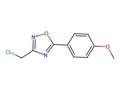 3-(Chloromethyl)-5-(4-methoxyphenyl)-1,2,4-oxadiazole structure