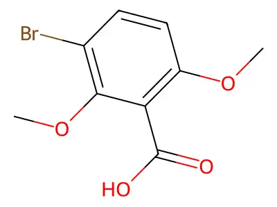 3-Bromo-2,6-dimethoxybenzoic acid structure