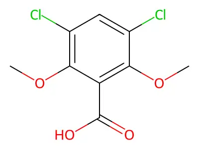 3,5-Dichloro-2,6-dimethoxybenzoic Acid structure