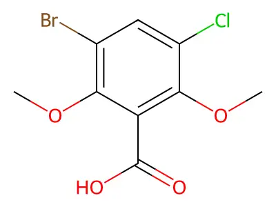 3-Bromo-5-chloro-2,6-dimethoxybenzoic acid structure