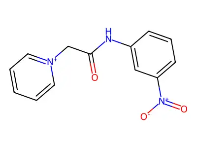 1-[(3-Nitro-phenylcarbamoyl)-methyl]-pyridinium structure