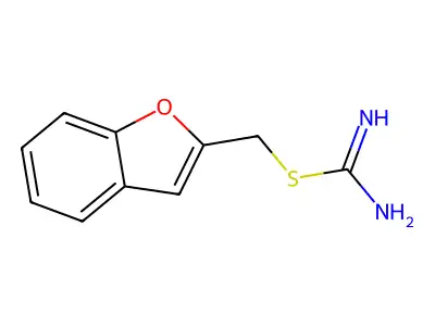 {[(1-Benzofuran-2-yl)methyl]sulfanyl}methanimidamide structure