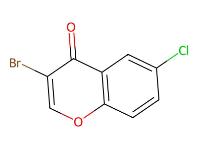 3-Bromo-6-chlorochromone structure