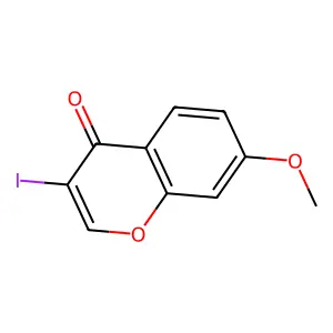 3-Iodo-7-methoxy-4H-1-benzopyran-4-one structure