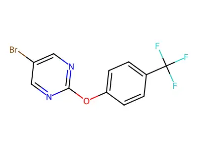 5-Bromo-2-[4-(trifluoromethyl)phenoxy]pyrimidine structure