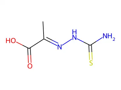 Pyruvic acid thiosemicarbazone structure
