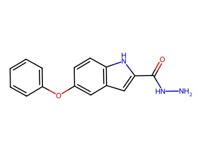 5-phenoxy-1H-indole-2-carbohydrazide structure
