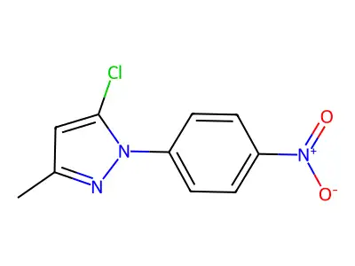 5-chloro-3-methyl-1-(4-nitrophenyl)-1H-pyrazole structure