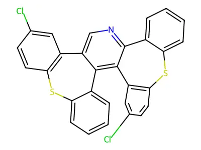 Bisdibenzo(2,3:6,7)thiepino(4,5-b:4',5'-d)pyridine, 2,11-dichloro- structure
