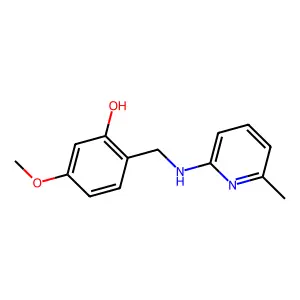 5-Methoxy-2-[[(6-methylpyridin-2-yl)amino]methyl]phenol structure