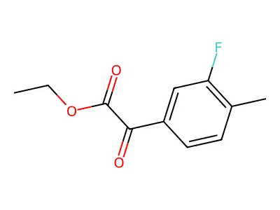 Ethyl 3-fluoro-4-methylbenzoylformate structure